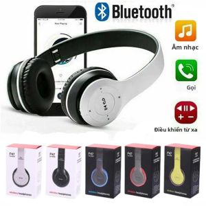 Tai Nghe Bluetooth Không Dây P47 Dòng Thể Thao Gấp Gọn Dành Cho iPhone Xiaomi Huawei Samsung - Tai Nghe Động Có Điều Chỉnh Âm Lượng