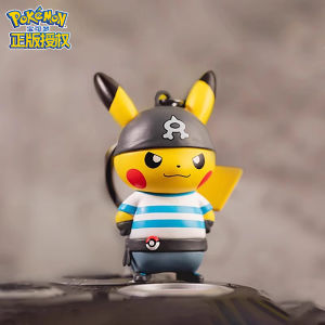 Pokemon Prank Villain Pikachu Series Car Decoration Keychain School Bag Pendant Naughty Housekeeper Collectible PVC Toy