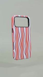 Crimson StripeFor Double-layer Magnetic Phone Case for iPhone 18/17/16/15/14/13 pro Max plus Single Tough Protective Cover