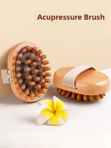 Stomach Massage Brush Universal Full Body Meridian Unblocking Tool Leg Abdomen Scrubbing Gua Sha Tool Liver Gallbladder Meridian Comb