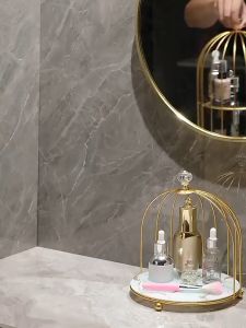 Desktop Makeup Storage Box Lipstick Perfume Rack Table Perfume Finishing Rack Bird Cage Multi-layer Ins Wind Dormitory