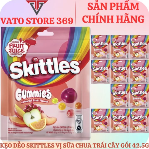 Kẹo dẻo SKITTLES vị trái cây túi 42.5g