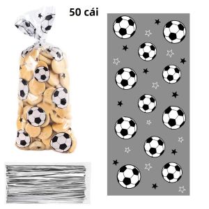 50 Cái/25 Cái Bóng Đá/Bóng Đá Đảng Bánh Quy Tặng Túi Trẻ Em Kẹo Trị Túi Sinh Nhật Trang Trí Vật Dụng