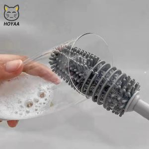 Hoyaa Silicone Bottle Brush: A 360 Degrees Cleaner for Baby Bottles