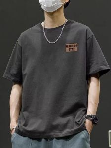 Áo Thun Cotton Cổ Tròn Tay Ngắn Mùa Hè Rộng Rãi Phong Cách Mỹ Cổ Điển Giản Dị Chất Lượng Cao Thoáng Khí Thoải Mái