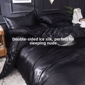 Summer Cool Icy Silk Stylish Boy Bedding Set 180x220cm
