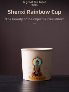 High-End Ceramic Gongfu Tea Set Personal Use Single Cup Dust-free Drinking Bowl Traditional Chinese Culture Tea Lovers Essential