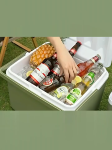 Outdoor Cooler Ice Box Chest Insulated 6L 10L 16L 30L 40L Camping Fishing Freshness Preservation Ice