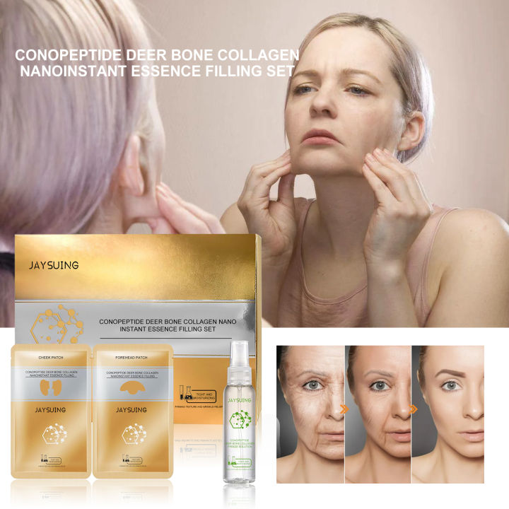 Conopeptide deer bone collagen essence set dilutes fine lines anti ...