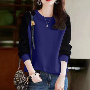 Slimming Effect Pure Cotton Long Sleeve Printed Casual Sweatshirt Womens New Style Versatile Autumn Season Comfortable Fit