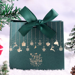 Bộ Quà Tặng Giáng Sinh 10 Món Với Họa Tiết Ông Già Noel Xe Trượt Tuyết & Tuần Lộc Kèm Túi Kẹo Lễ Hội Dùng Làm Quà Tặng Cho Tiệc Tùng