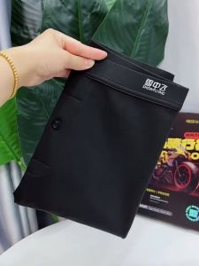 High Quality Nylon Spring Autumn Mens Barbi Velvet Pants Smooth Motorcycle Pants High Waist Thin Fleece Warm Long Trousers