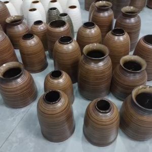 Bình cắm hoa mini để bàn -gốm sứ fulogo