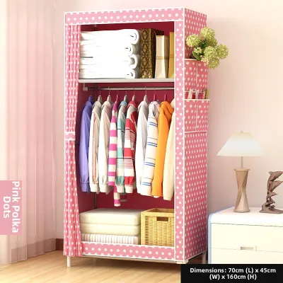 Sturdy Simple Fabric Wardrobe