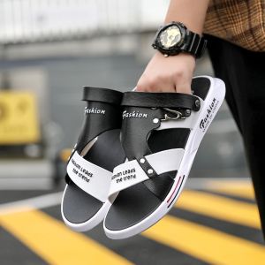 Casual Mens Anti-Slip Soft Bottom Thick Heel Summer Thong Slippers Easy to Wear Outdoor Sandals Comfortable Slip-On Shoes