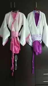 daidai (Ready Stock) Hanfu Retro Costume Female Chinese Ancient Performance Traditional Folk Dance 女装汉服嫦娥仙服装民族古装曲裾演出舞蹈