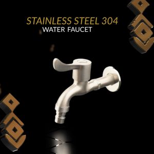 Keran Mesin Cuci Panjang Curved Handle Kran Air Stainless SUS 304 Faucet
