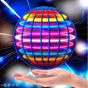 Flying Ball Childrens Hand Controlled Color LED Cosmic Globe 360 ° Rotating Suspension Ball Suitable for Indoor and Outdoor Toy