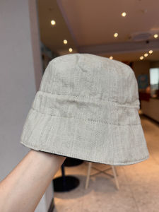 Double-Sided Wear Comfortable Cotton Linen Bucket Hat Womens Summer Vestibule Style Foldable Elastic Fisherman Hat