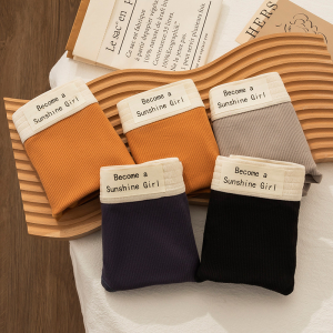 Womens Underwear Cotton Antibacterial Cotton Crotch Mid-Waist Maillard Seamless American Sports Womens Briefs