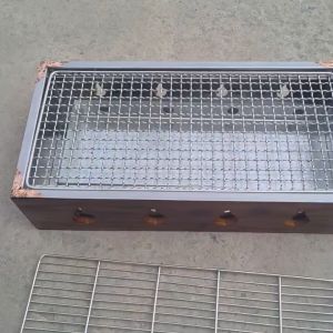 Vỉ nướng thịt sườn inox dày – Đa dạng kích thước – Lưới ô vuông & thanh inox song song