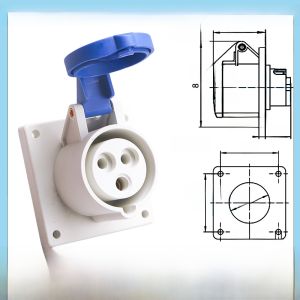 Kết Nối Đầu Nối Cáp Máy Bay Công Nghiệp 16A32A 380V 3 Lõi 4 Dây 5 Lỗ Chống Thấm Nước Đầu Nối Ổ Cắm Công Nghiệp Lắp Ẩn Và Lắp Nổi