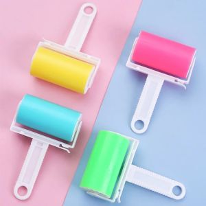 1PC Lint Roller Washable Reusable Pet Hair Remover for Clothes Sofa Portable Sticky Brush Cleaning Tool Soft Surface Cleaning To