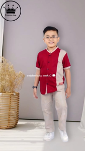 Setelan koko anak laki-laki 1-12 tahun terlaris / Pakain muslim anak model little hero termurah