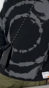 RCKLSLTD Tas Slempang Kecil Sensei Pria Wanita Hitam