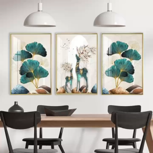Abstract Wall Art for Living Room Bedroom 3 pcs Wall Painting for Office Wall Décor