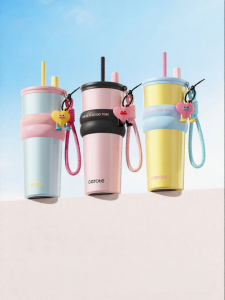 CAROTE | High Capacity Straw Insulated Cup Stylish Birthday Gift
