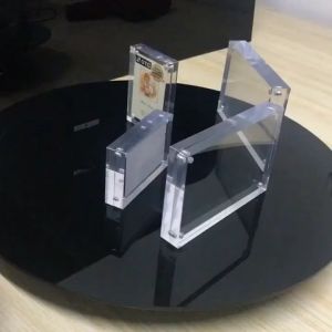Acrylic Crystal Clear Price Tag Clip: Magnetic Card Holder & Photo Display Solutions
