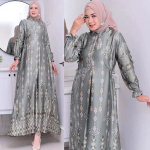 Gamis Sutra import // Gamis ukuran jumbo // Gamis Lebaran Mewah