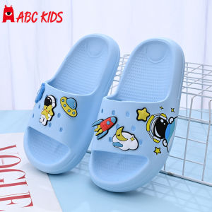 Abckids Cartoon Astronaut Childrens Slippers Indoor Anti-slip Soft Bottom Slip-resistant Indoor Shoes for Boys And Girls