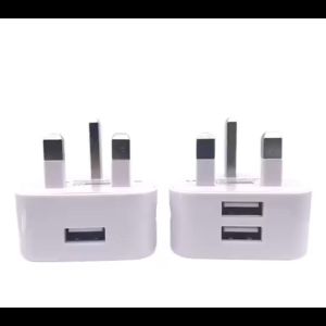 Universal Usb Uk Plug 3 Pin Wall Charger Adapter With Usb Ports Travel Charger Charging For Phone