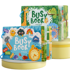 Montessori Baby Busy Book My First Quiet Book Early Learning Educational Toy Children Matching Game for Babies Aged 2-3 Years