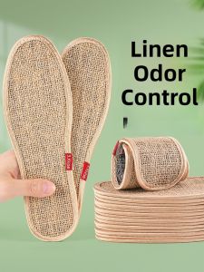 XIANZHAO | Ultra-Thin Linen Anti-Odor Shoe Inserts Mens Summer Sweat-Absorbent Breathable Deodorant Special For Sweaty Feet