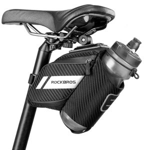 ROCKBROS Bicycle Tail Bag ≈1L Capacity Bike Rear Bag Waterproof Reflective MTB Road Bik Saddle Seat Bag Cycling Rear Bags