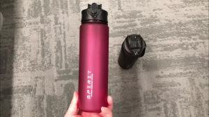 750ml Sports Water Bottle Leak Proof Handheld Straw Mug with Carrying Cord for Fitness Outdoor Travel Portable