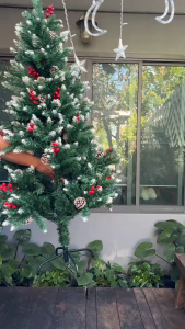 Snow Red Berry Christmas Tree 3/4/5/6 Feet Xmas Home Snow Scene Decoration Christmas Day Atmosphere