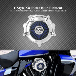 Mactions | Motorcycle Blue Filter Element Air Cleaner For Harley Touring CVO FLTRXSE FLHXSE 2023-2025