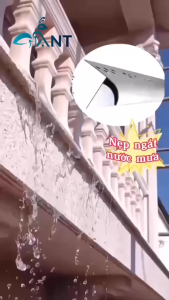 Nẹp Nhôm Ngắt Nước Mưa Dài 2m5 cắt đôi khi vận chuyển