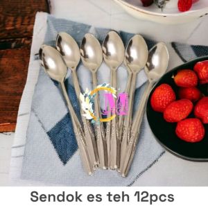 Sendok Es Teh Stainlish isi 12Pcs