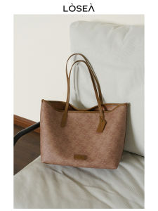 Losea X Three Gorges Museum Collaborative Large Capacity Shoulder Bag Womens New 2025 Single Shoulder Bag Cloud Pattern