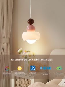 OUCHAO | Full-Spectrum Eye-Protecting French Cream Style Small Chandelier