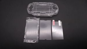 1Set Plastic /Glass Screen Lens+Screen Protector Film+Crystal Clear Hard Shell Case For PSP2000/3000 Game Console