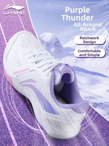 Li-Ning | Giày Đánh Cầu Lông Chống Trượt Bền Chống Sốc Size Rộng