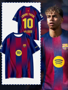 Season 25-26 Barca Number 10 Quick-Dry T-Shirt