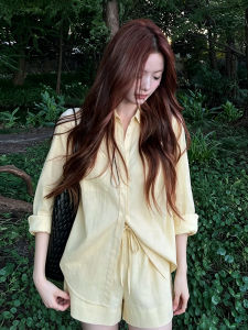 Sun Protection Cotton-Linen Shirt
