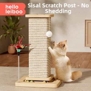 HELLOLEIBOO | Scratch Resistant Standing L-Shaped Cat Scratcher